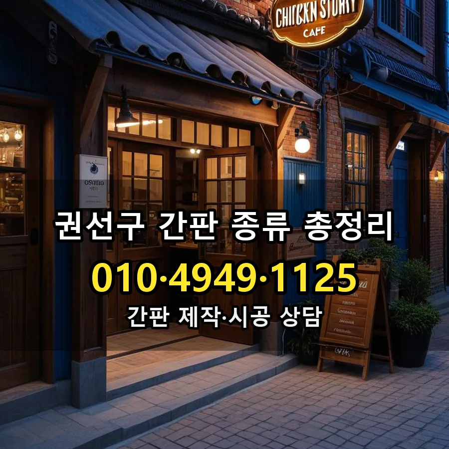 간판 종류 총정리 설치 현장